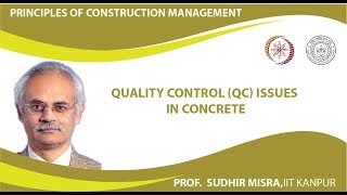 Quality control (QC) issues in concrete