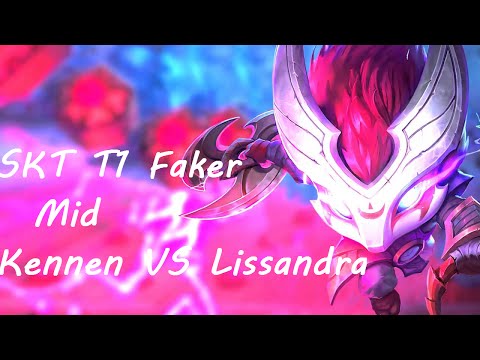 SKT T1 Faker Kennen vs Lissandra  KDA 16\1\5
