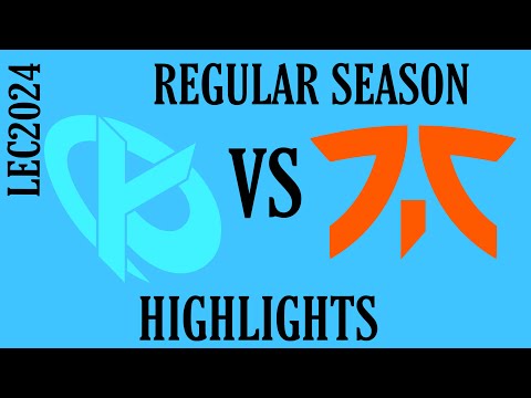 KC vs FNC Highlights ｜ LEC W1D1 Summer 2024 ｜  Week 1 Day 1