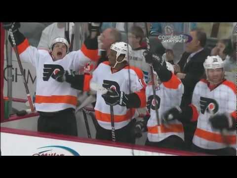 Couturier, Giroux Net Hat Tricks in Game 2 of the Stanley Cup Playoffs