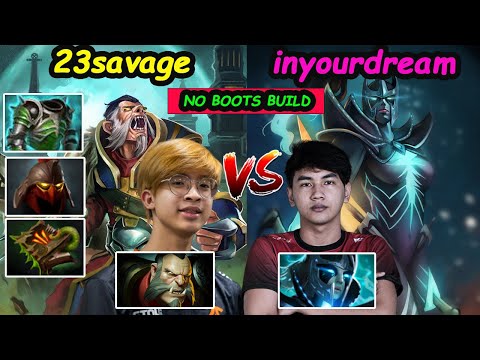 23savage [Lycan] 11K MMR Farm God The ZOO gang No boots doto vs inyourdream Phantom Assassin Dota 2