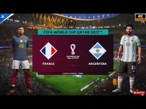 France Vs Argentina - FIFA World Cup 2022 Qatar | Final | PS5™ [4K ]