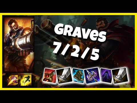 EU Challenger Graves JUNGLE (7/2/5) vs LILLIA Gameplay Replay - Patch 10.18