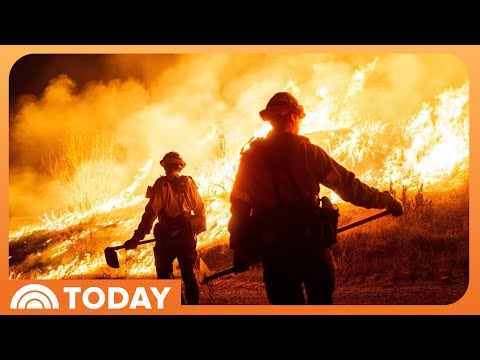 New wildfire spreads north of charred Los Angeles