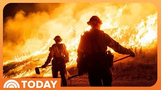 New wildfire spreads north of charred Los Angeles