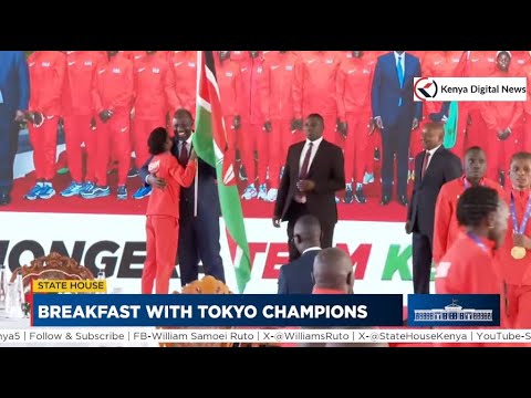 TIGHT HUG: President Ruto Receives Faith Kipyegon and Tokyo 2025 Champions for a Breakfast!!