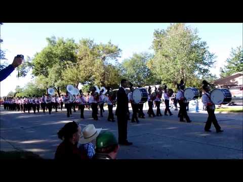 Ames High School Marching Band at Pufferbilly Days Parade 9/6/14
