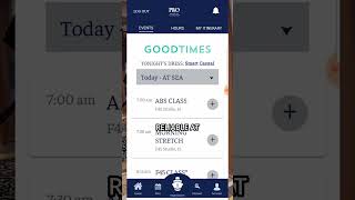 Using the Cruise App for the P&O Pacific Encounter Cruise