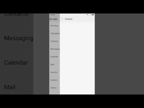 Redmi  import sim contacts