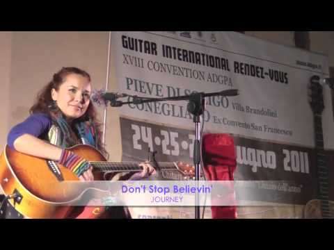Don't Stop Believin'~ Kiana performs Live in Italy with a Vocal Harmonizer