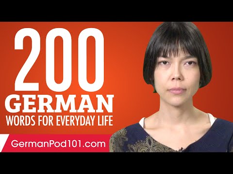 200 German Words for Everyday Life - Basic Vocabulary #10