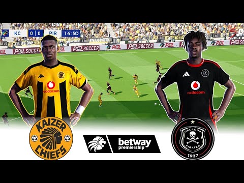 🔴KAIZER CHIEFS vs ORLANDO PIRATES NEW SEASON BETWAY PREMIERSHIP 24/25 ⚽ Football Gameplay HD