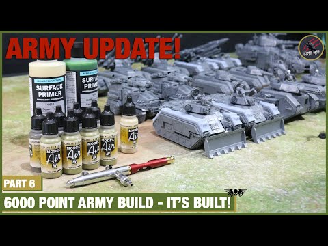 ARMY UPDATE - Let The Painting Commence! 6000 Points Of Astra Militarum Built & Magnetised