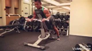 Prone Incline EZ Bar Curl