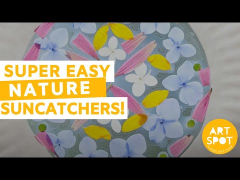 Spring Craft: Super Easy Nature Suncatchers!
