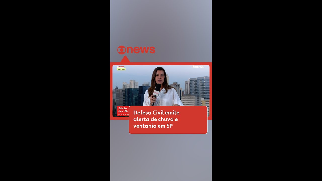 Defesa Civil emite alerta para temporais com rajadas de vento a partir desta sexta em SP #g1
