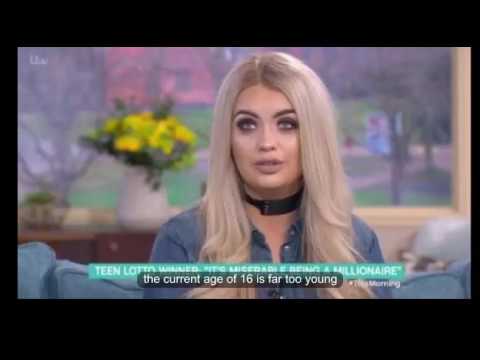 Britain's youngest Euromillions winner as she opens up about Sam Callahan romance