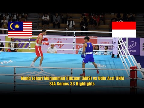 Men’s Boxing Lightweight: Mohd Johari Muhammad Ridzuan (MAS) vs Udin Asri (INA) – SEA Games 33
