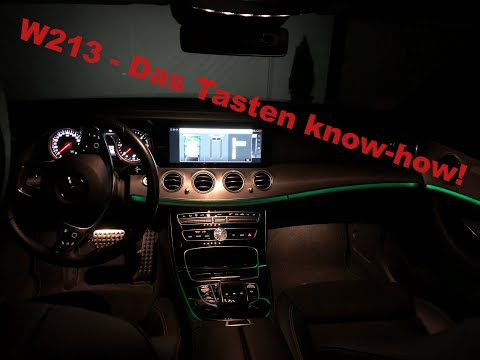 W213 E-klasse - Erklärung der wichtigsten Tasten