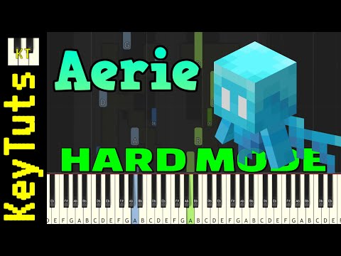 Aerie [Minecraft] - Hard Mode [Piano Tutorial] (Synthesis)