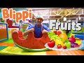 Learning Fruits With Blippi At The Indoor Playground Healthy Eating Videos For Kids