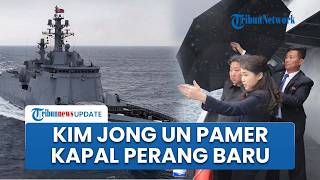 Didampingi Putrinya, Kim Jong Un Tinjau Kapal Perang Berbobot 5.000 Ton yang Selesai Diperbaiki