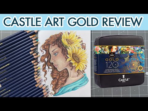 Castle Art Review: Castle Art Gold Colored Pencils