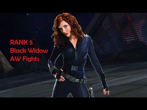 Quick AW Fights with Rank 5 Black Widow - MARVEL Contest of Champions