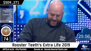 Rooster Teeth Extra Life Stream 2019 Hour 12 Chef Mike and Lindsay