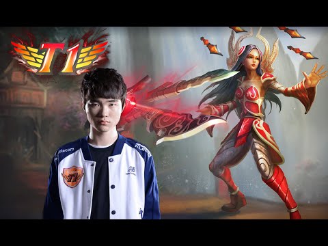 SKT T1 Faker - Irelia Mid - Korean Game Replay