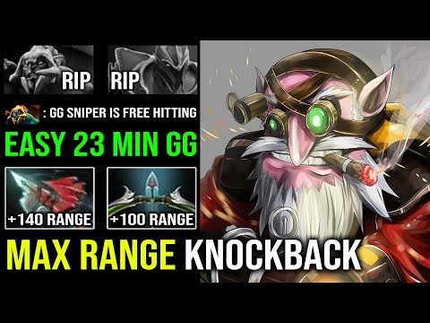 Nobody Can Get Near this Sniper | Max Range Knockback 100% Counter Huskar with Skadi Slow Dota 2