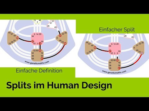 Definitionen im Human Design - inkl. einfacher Split, Dreifach- und Vierfach-Split