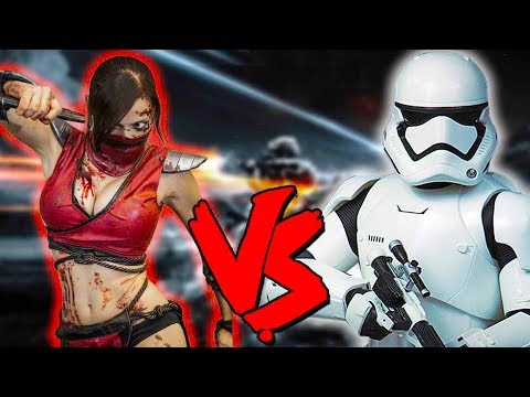 Skarlet Vs Stormtrooper Army - Epic Battle - Mortal Kombat Star Wars Mod