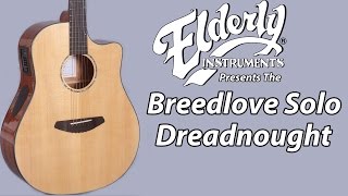 Video thumbnail for Breedlove Solo Dreadnought Acoustic Electric Guitar | Elderly Instruments by Elderly Instruments