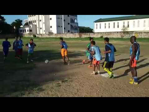 Bodo Glimt Mombasa under 15 team warming up