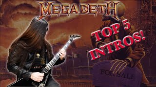 [ MEGADETH ] TOP 5 INTRO S - FOLLOWERS&#39; CHOICE VS. PAT&#39;S CHOICE | RIFFS