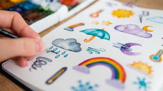 3 Easy Watercolor Sketchbook Ideas