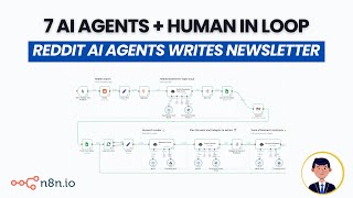 7 n8n AI Agents + Human in Loop: Reddit Analysis Team That Writes Your Newsletter (Tutorial)