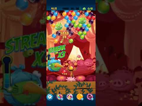 Angry Birds Pop Bubble Shooter LEVEL 490 3 STARS NO BOOSTERS #angrybirdspopbubbleshooter