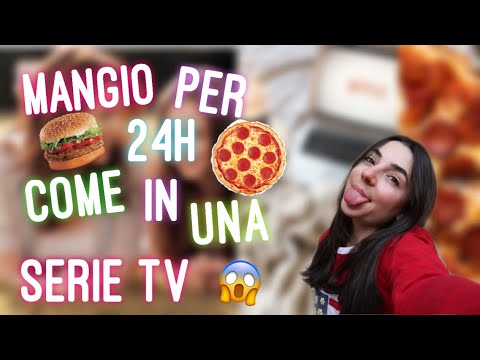 I EAT FOR 24 HOURS LIKE IN A TV SERIES🍕 |LO|💋 *FUNNY*😂