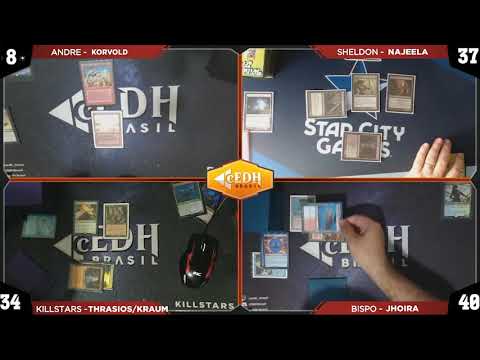 cEDH Brasil & Sheldon Menery - GAMEPLAY DE COMMANDER - Najeela • Korvold • Jhoira • Thrasios & Kraum