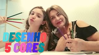 DESAFIO: DESENHO COM 5 CORES !! l Letícia Joy