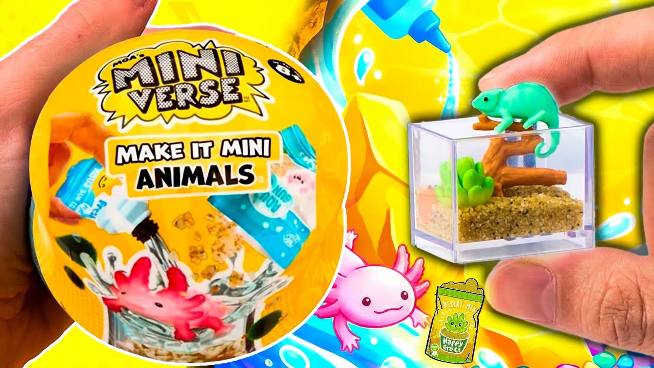 Unboxing Miniverse Make It Mini Animals Serie 1 — Camaleón del Desierto (chase)