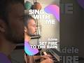 #SingWithMe 🎤 Adele - Set Fire To The Rain (Piano Karaoke) #Singalong! 🎹 #sing2piano #Adele