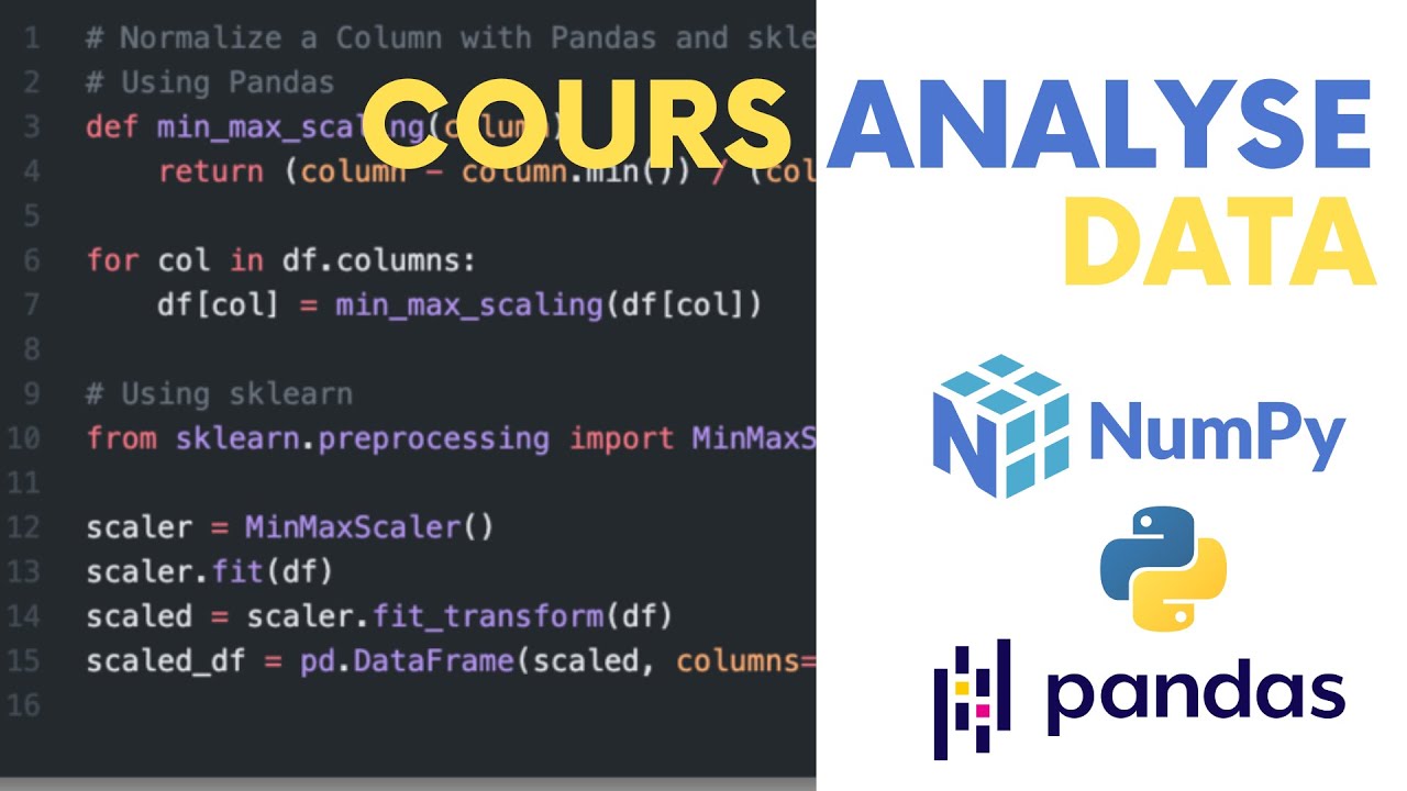 Cours Python : 📊 Analyse et Traitement des Données💻 | NUMPY & PANDAS | Data Science.