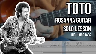 Download lagu TOTO - Rosanna Guitar Solo Lesson inc. Tabs mp3