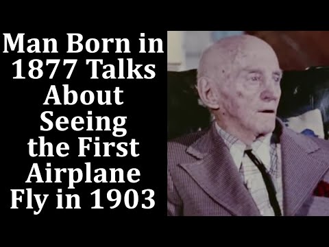 Witness to the First Airplane Flight Talks About Seeing It in 1903: Wright Brothers "Wright Flyer"