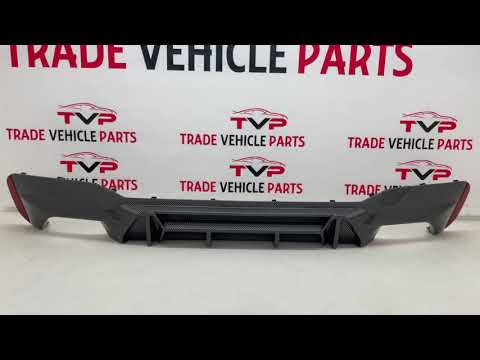 Fits BMW 5 Series G30 G31 2017- Rear Bumper Diffuser Carbon Look video