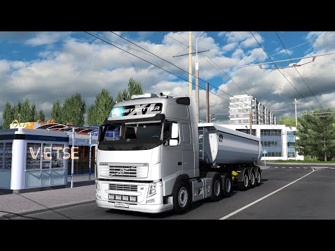 ETS 2, Самосвальные движения на VOLVO FH13,Ставрополь-Майкоп на легке.