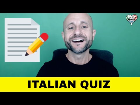 Italian Quiz for Beginners - Basic Italian Language Test (LIVE!)
